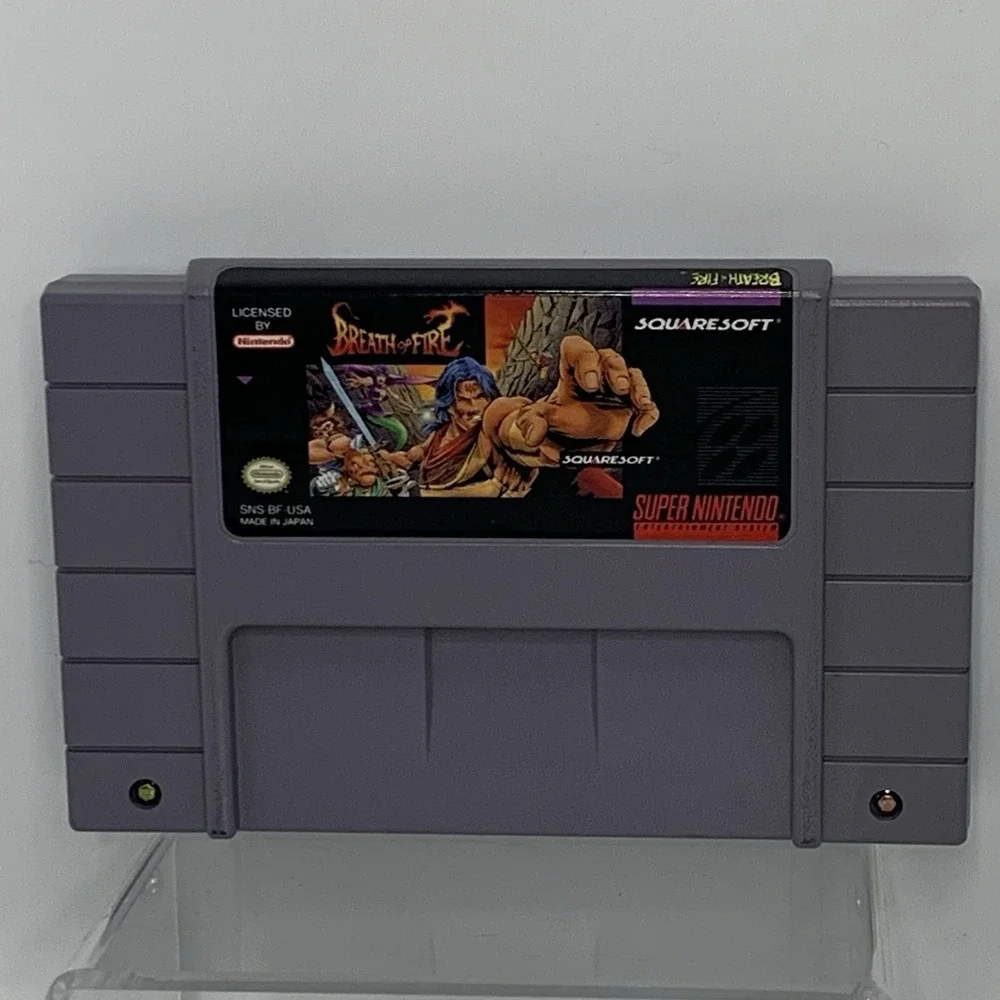 Breath of Fire Super Nintendo SNES with Game Cartridge, Box, Tray, Manual & Map